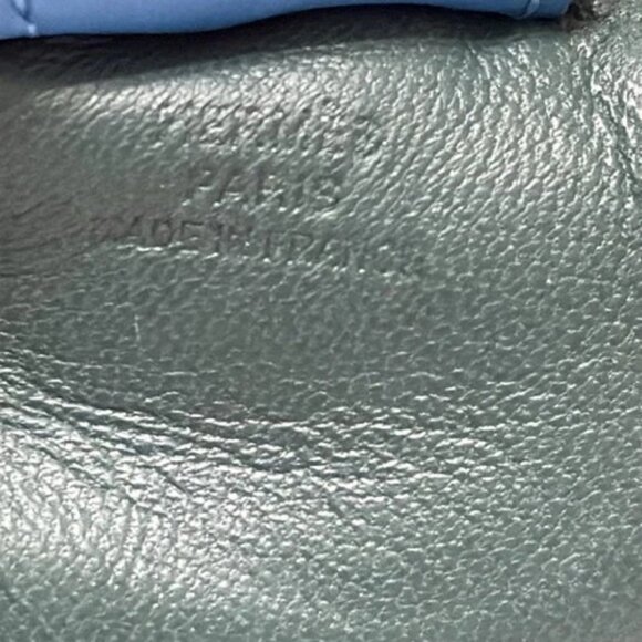 HERMES Rodeo Charm MM - Malachite Lime Blue Zanzibar Agneau Milo None Bag Charm - Picture 3 of 4